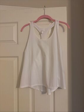 White Racerback Tank Top - Brand: